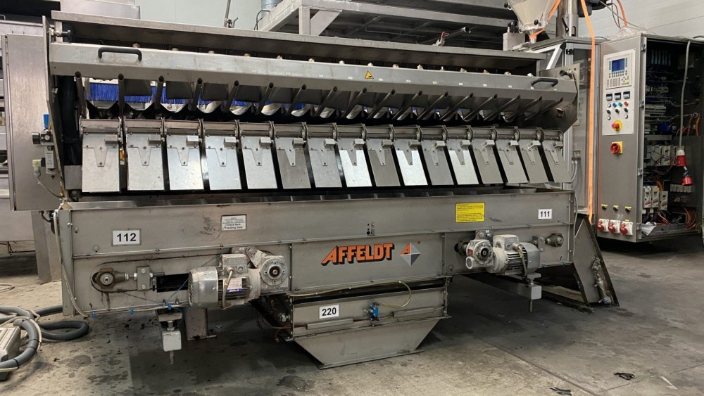 Used Affeldt 16 channel lineair weigher