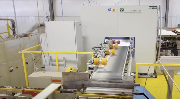 Used 2004 Weinig (2) Weinig Rip Saws KR 450 and (1) Luxscan Scanner