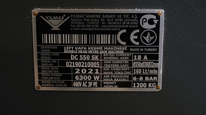 Used Atech  Zigma 550 22" Double Head Miter Saw