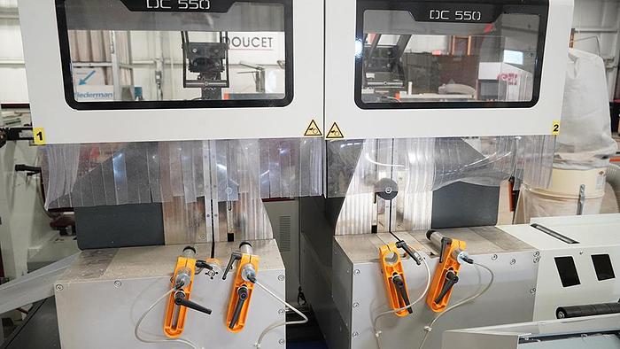 Used Atech  Zigma 550 22" Double Head Miter Saw