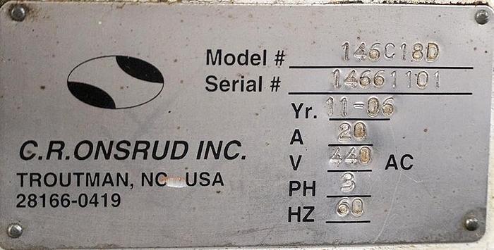 Used 2006 C.R. ONSRUD 146C18D