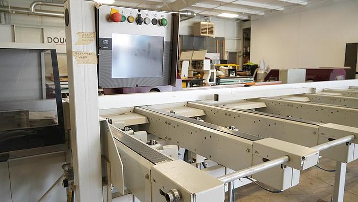 Used Weinig Opticut S-90 Chop Saw with Material Handling System