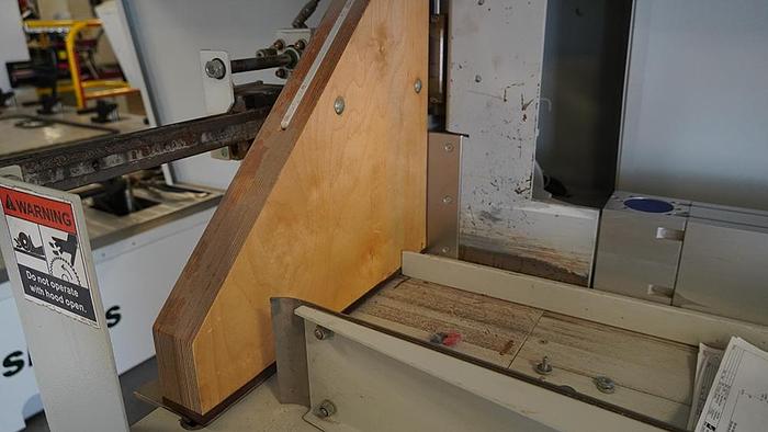 Used Weinig Opticut S-90 Chop Saw with Material Handling System