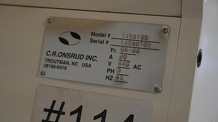 Used 2008 C.R. ONSRUD 145G18