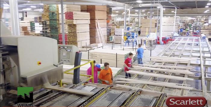 Used 2004 Weinig (2) Weinig Rip Saws KR 450 and (1) Luxscan Scanner