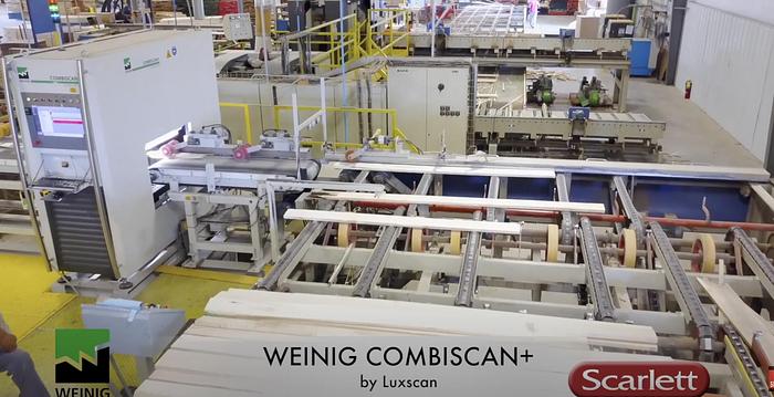 Used 2004 Weinig (2) Weinig Rip Saws KR 450 and (1) Luxscan Scanner