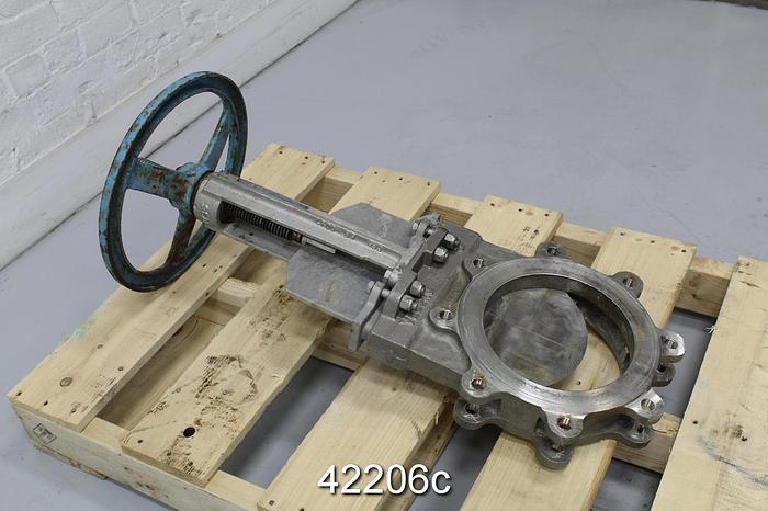 Used Velan 8" Hand Operated Knife Gate Valve #42206