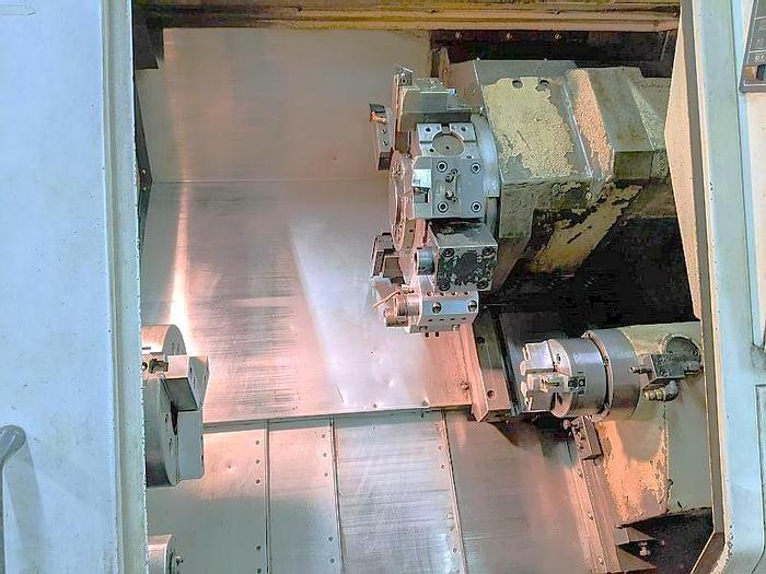 Used 2001 DAEWOO PUMA 230MSC CNC Live Tooling and Sub Spindle Turning Center