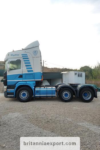 Used 2007 SCANIA R420 6X2 lift steer axle 50 ton tractor unit