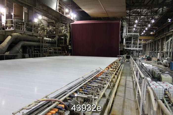 Used 290" Trim Complete Fourdrinier Paper Machine, with Metso Dilution Control Headbox #43932