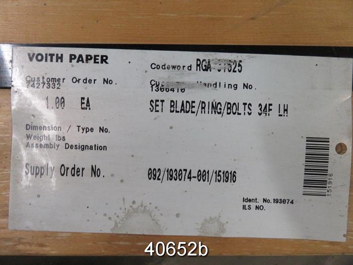 Unused Voith Slushmaker Rotor And Stator #40652