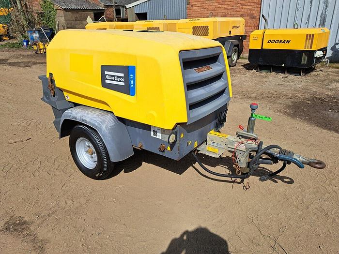 Used Atlas Copco Xas 48 Diesel Compressor only 290 hours