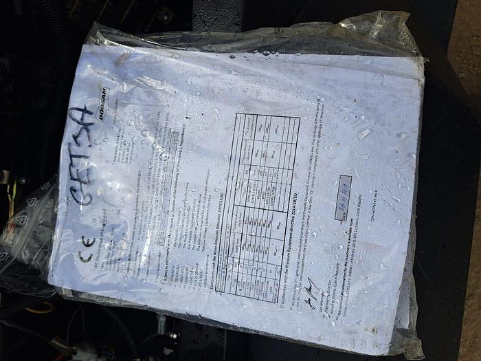 Used DOOSAN INGERSOLL RAND 7/41E DIESEL AIR COMPRESSOR GENERATOR 280 hours only