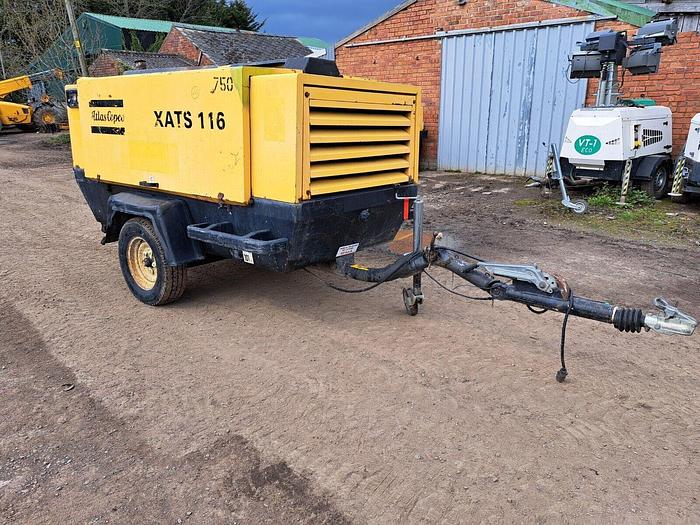 Used Atlas Copco Xats116 Diesel Compressor 250cfm