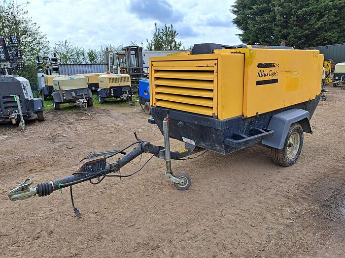 Used Atlas Copco Xats116 Diesel Compressor 250cfm
