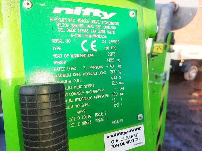 Used Niftylift 120t Cherry Picker Towable