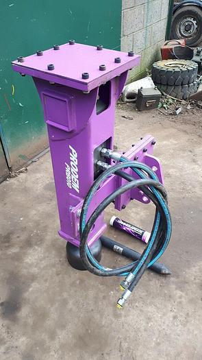 Used Prodem hydraulic post knocker and breaker