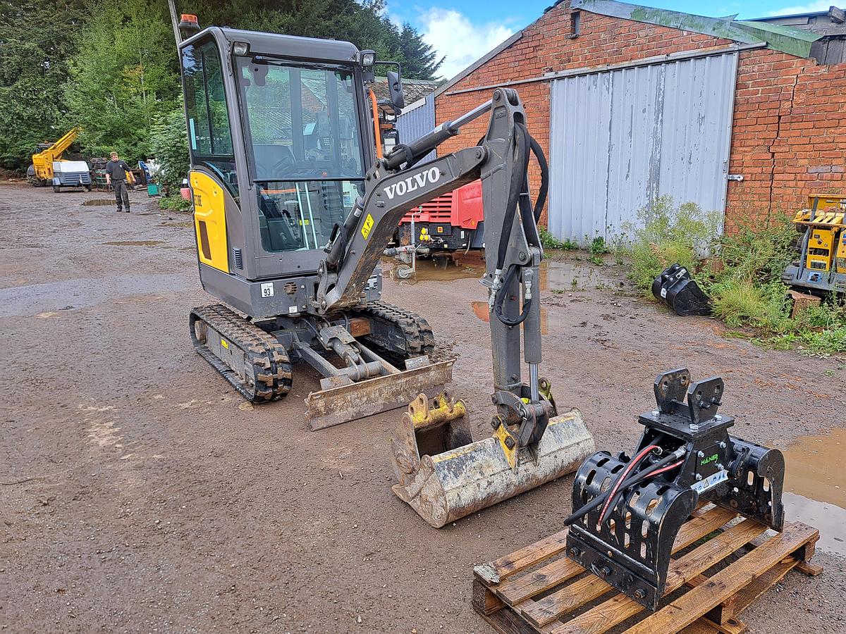 Used Volvo EC18 Mini Digger