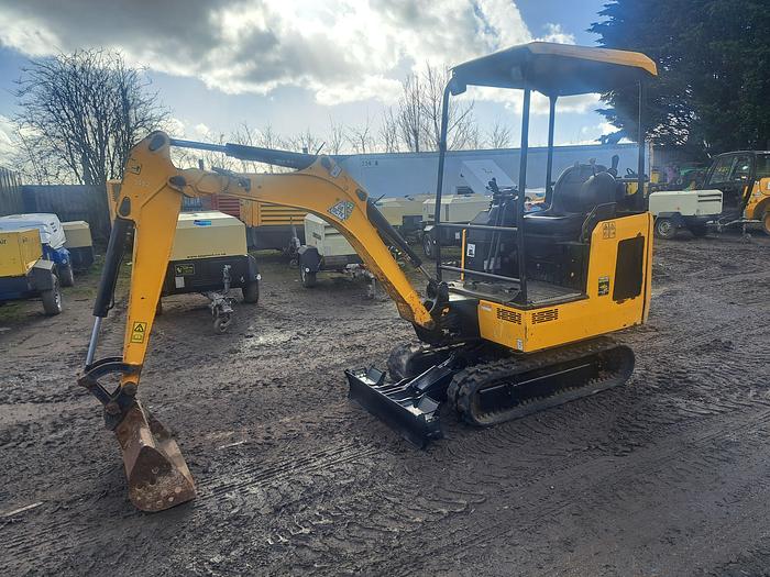 Used Jcb 16c-1 Mini Digger Trailer and breaker