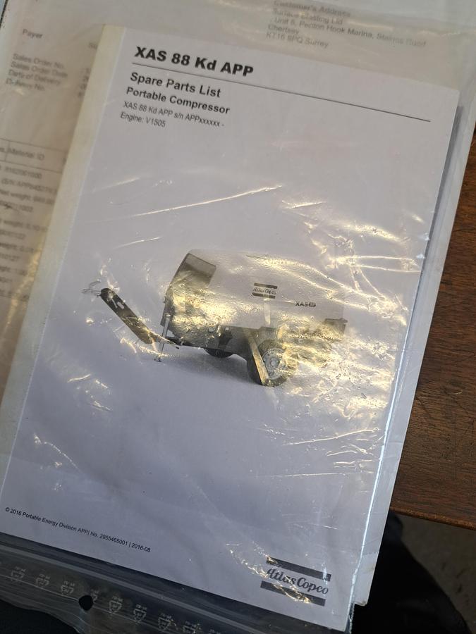 Used Atlas copco xas88