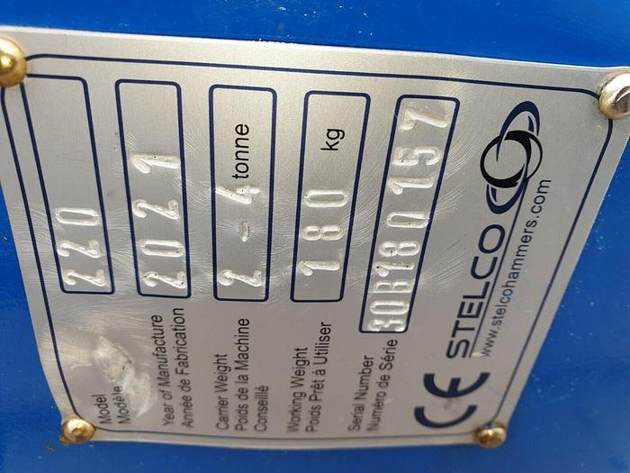 Mini Digger Hydraulic Breaker Pecker Stellco 220 New