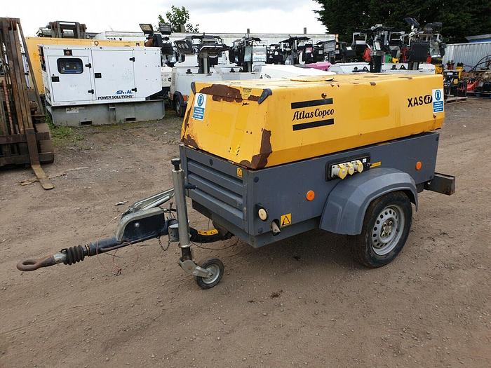 Used Atlas Copco Xas 47 Diesel Compressor Generator