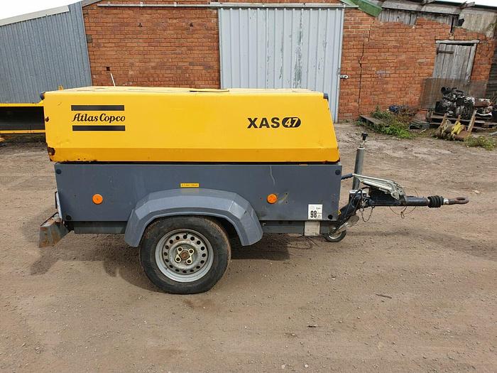 Used Atlas Copco Xas 47 Diesel Compressor Generator