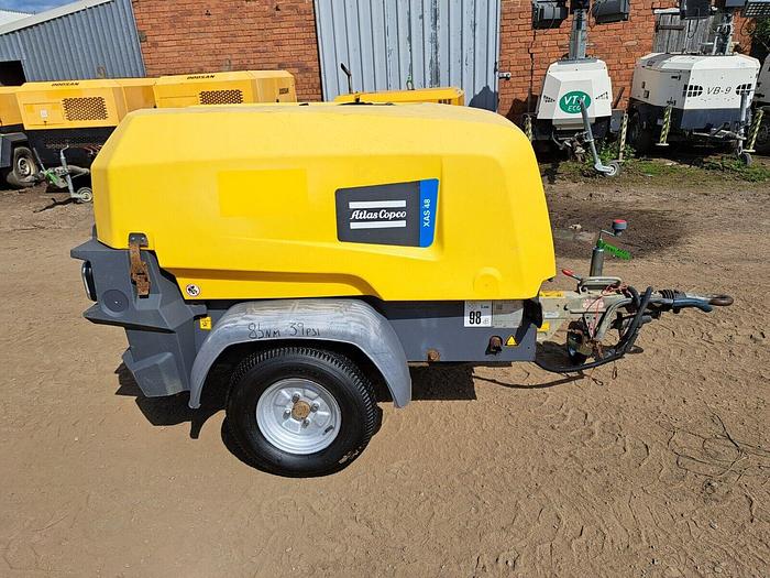 Used Atlas Copco Xas 48 Diesel Compressor only 290 hours