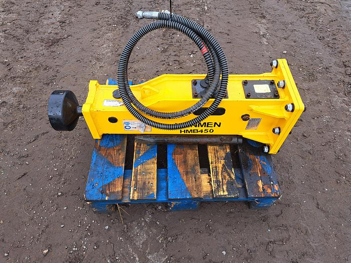 Mini digger post knocker breaker