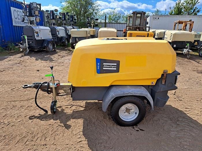 Used Atlas Copco Xas 48 Diesel Compressor only 290 hours