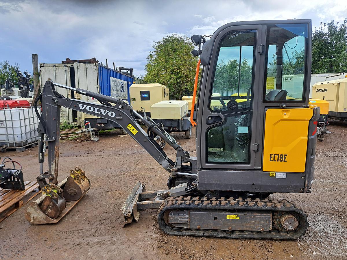 Used Volvo EC18 Mini Digger 
