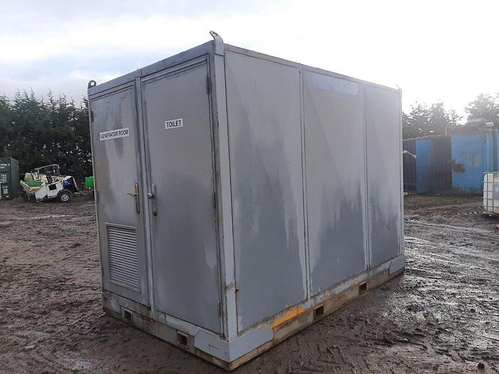 Used Canteen Office Container toilet generator anti vandal