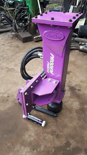 Used Prodem hydraulic post knocker and breaker