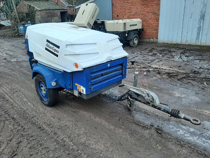 Used Atlas Copco Xas47 Compressor Kubota Engine 88cfm