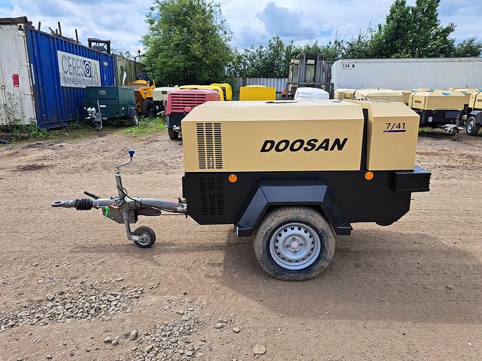 Used Doosan 7/41 compressor generator