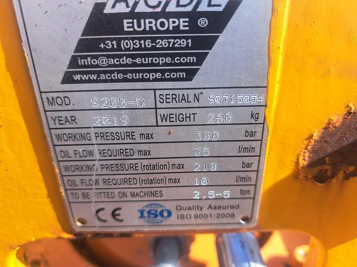 Used ACDE Europe selector grab