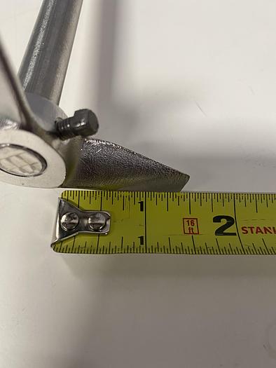 Used 13" L Stainless Steel Impeller Rod w/ 1/2" Diameter Shaft & 3 1/4" Impeller