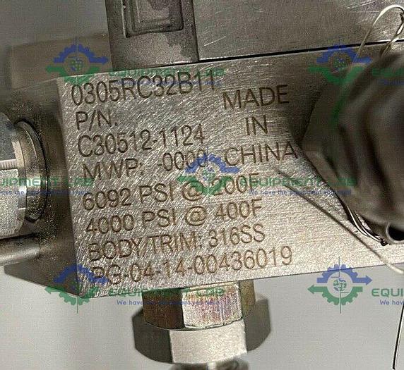 Used Rosemount Manifold / Pressure Transmitter Assembly 0305RC32B11