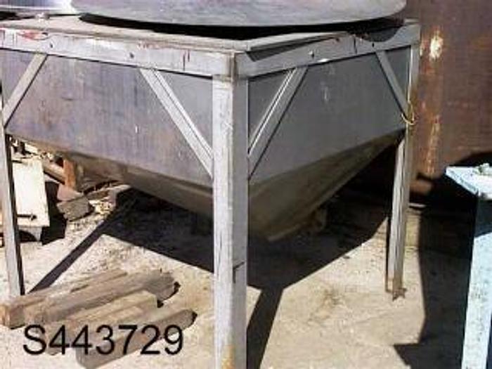 Used Hopper, 30 CF, S/st, 4' X 4' X 16", Surge Bin, #S443729