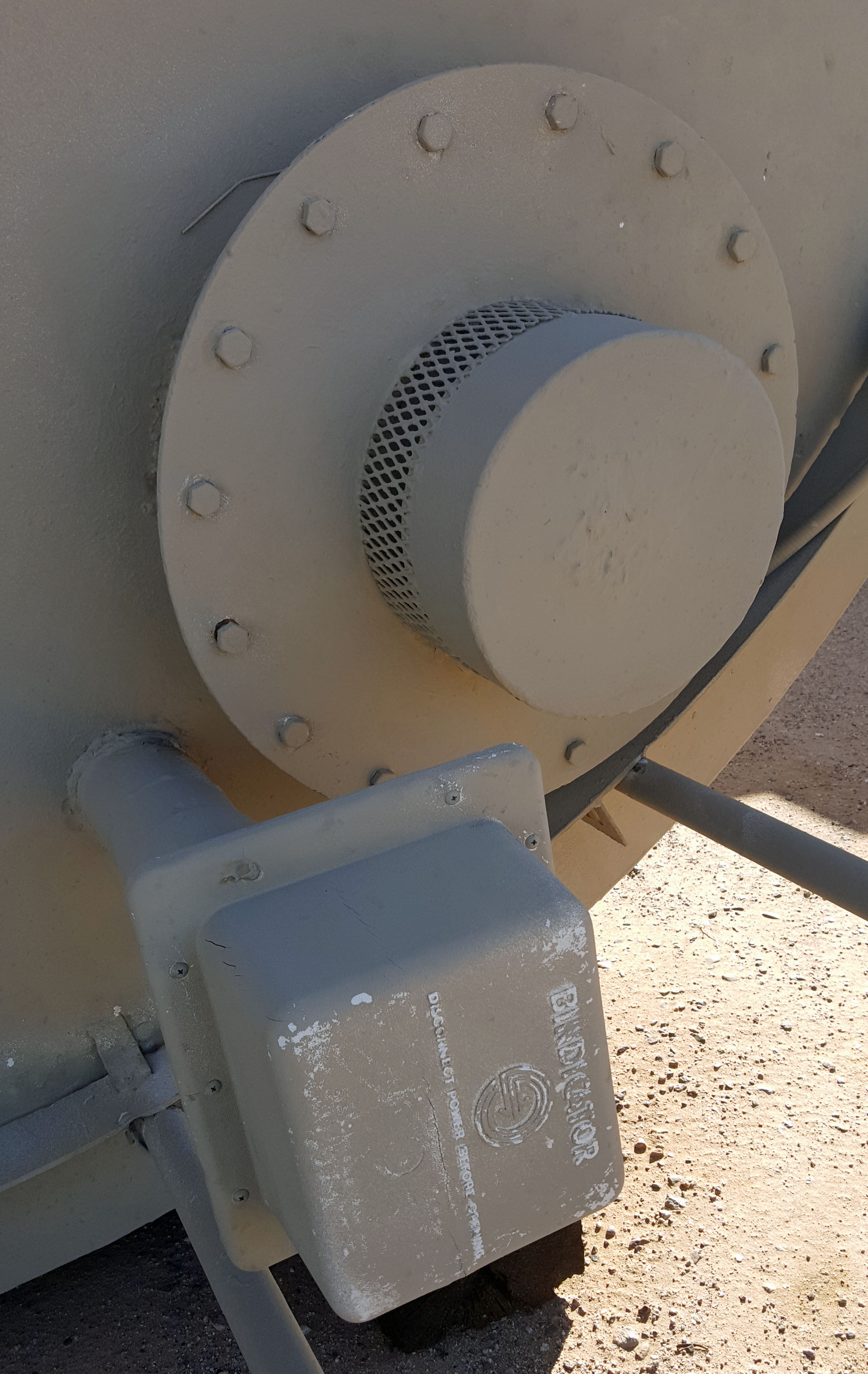 Used 140,000 lb. x 3,000 cu. ft. Vertical Steel Silo