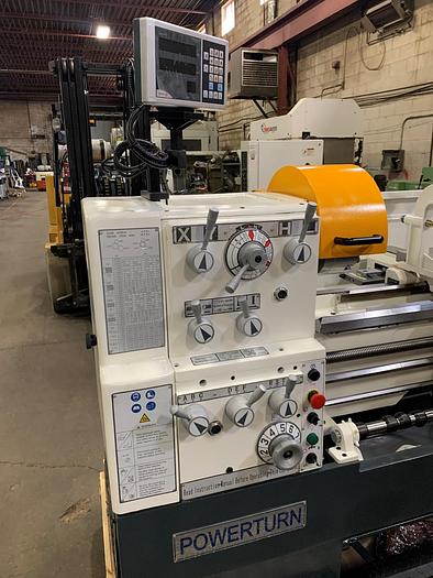 18" x 40", NEW POWERTURN, PRECISION LATHE WITH STANDARD BORE, 2.283"