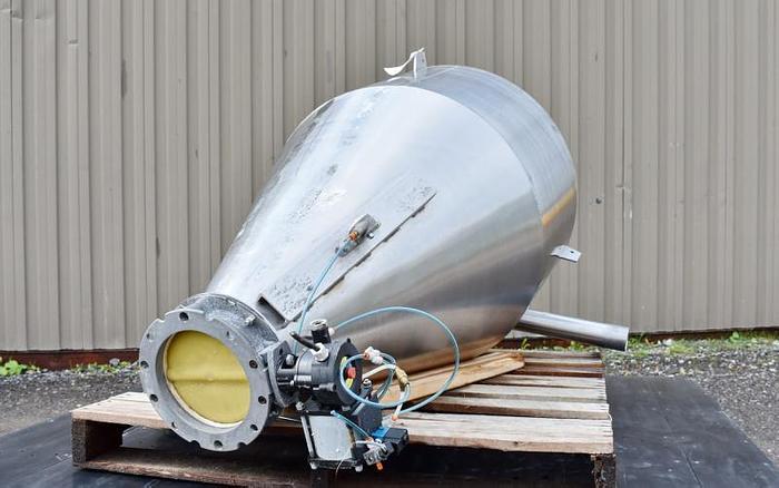 Used USED 110 GALLON TANK (HOPPER/CYCLONE), STAINLESS STEEL