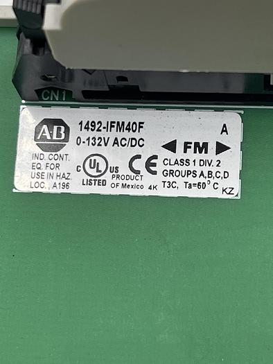 Used Allen-Bradley 1756-OW16/A 1492-IFM40F