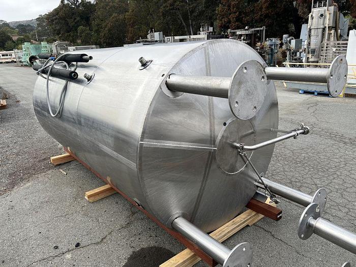 Used Tank, 1,550 Gallon, S/st, Jkt, 50 BBL Brite Tank, JVNW #S744691