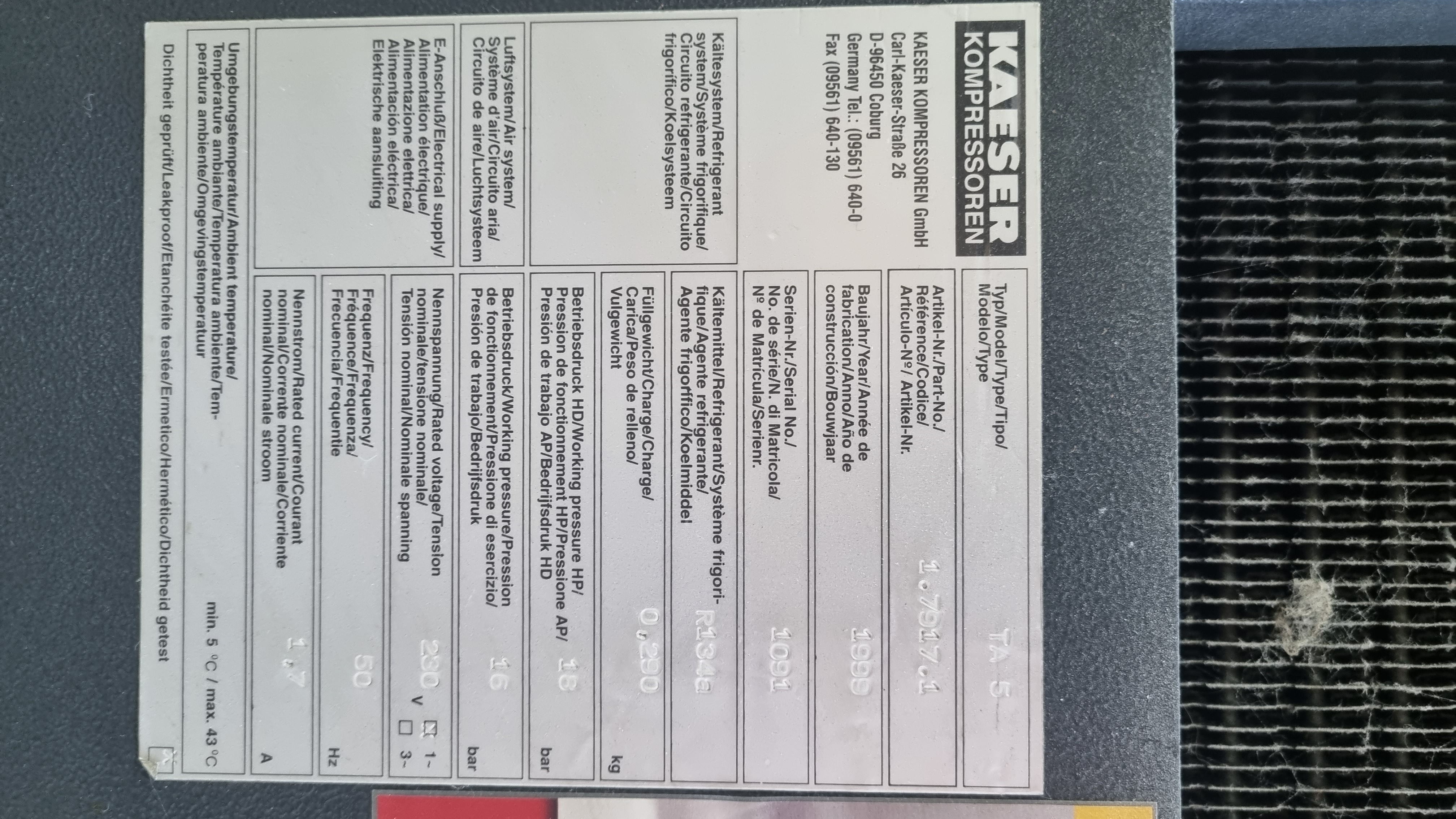 Gebraucht Kaeser TA 5 (1999)