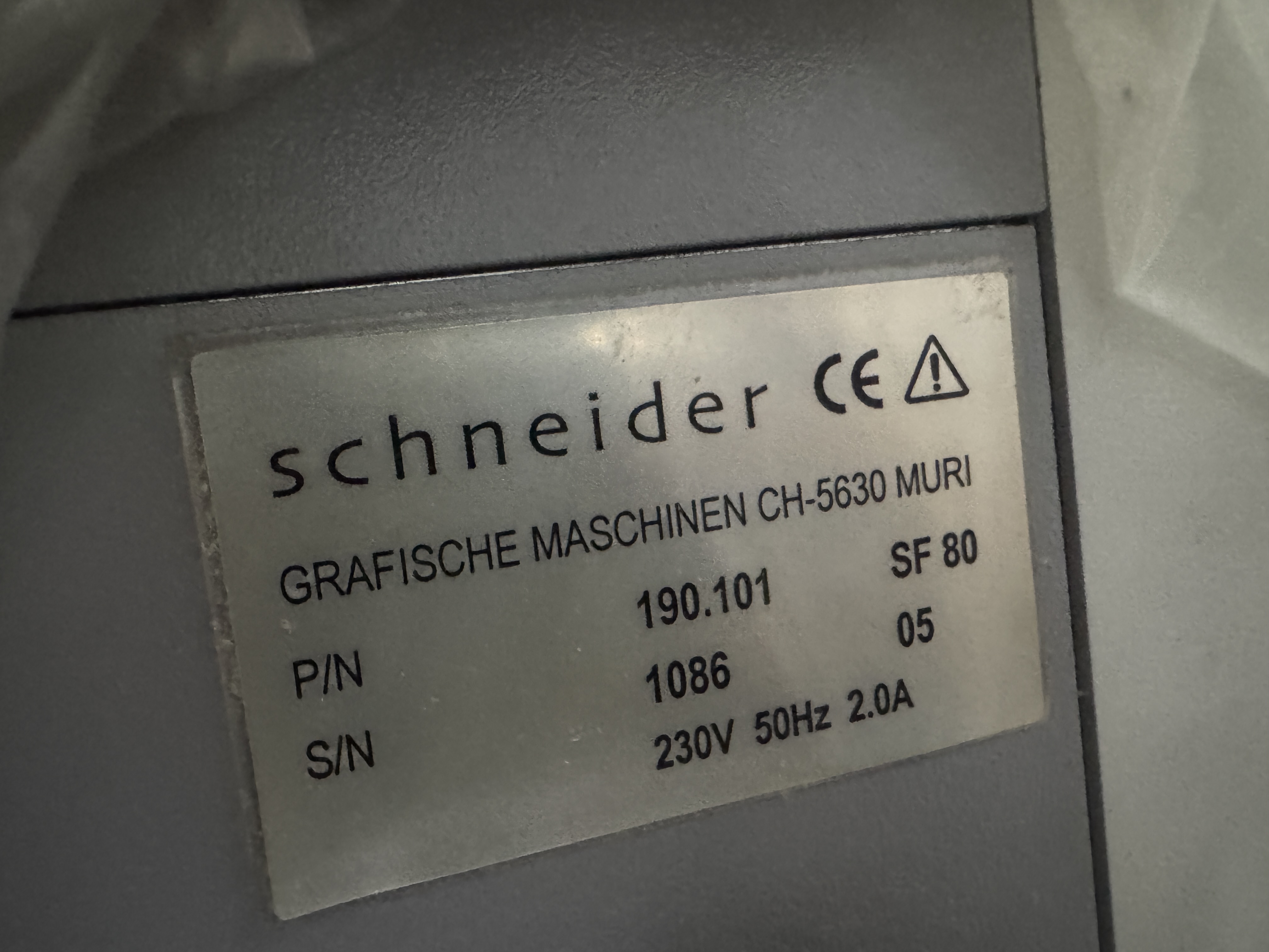 Neu Schneider SF 80