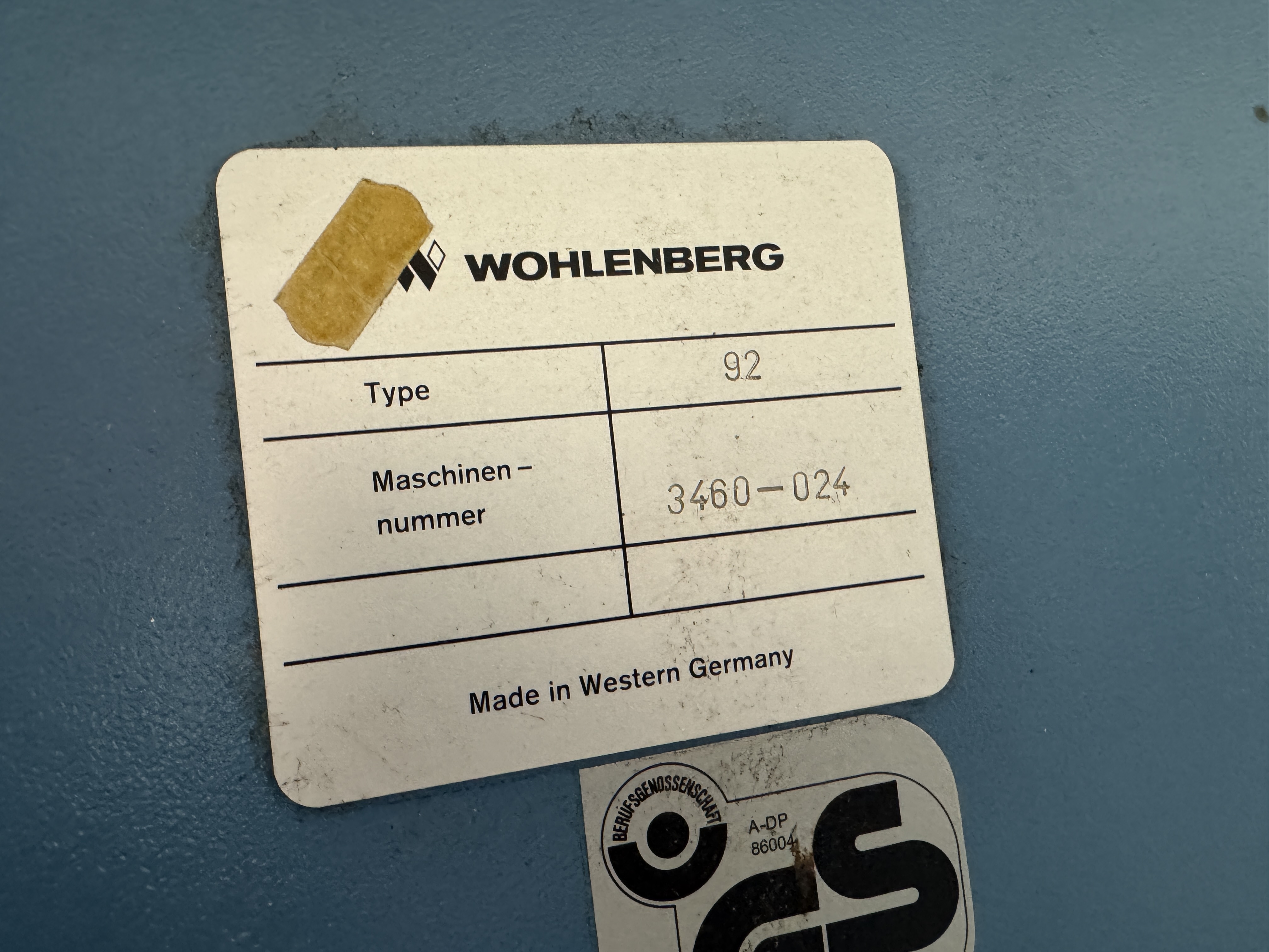 Gebraucht Wohlenberg 92 MCS-2 TV (1991)