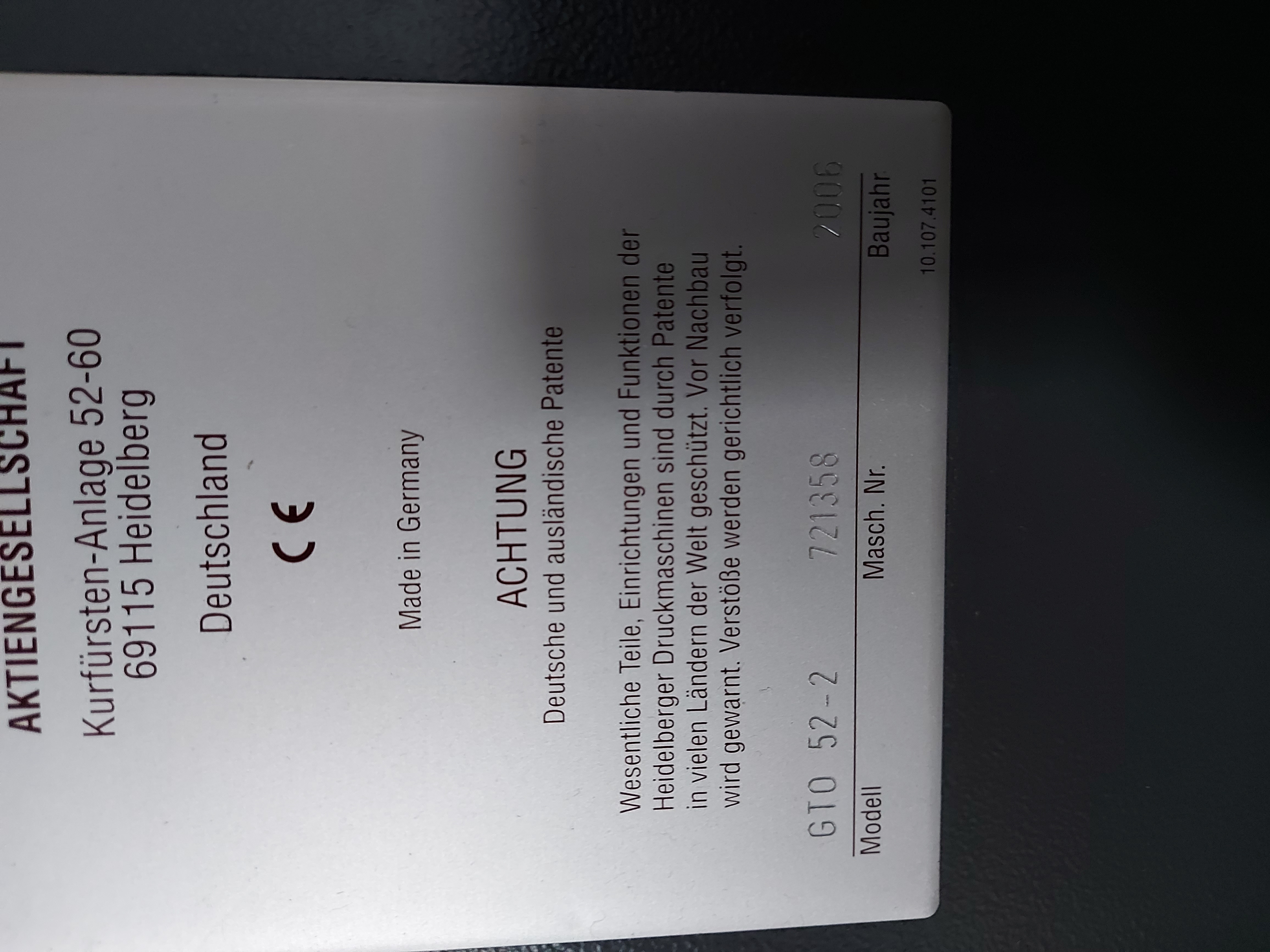 Gebraucht Heidelberg GTO 52-2 (2006)