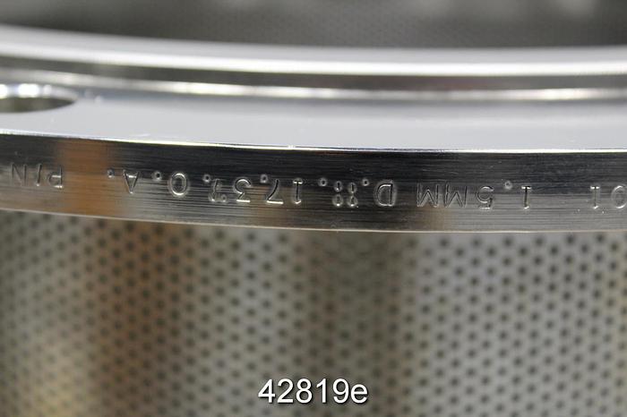 Unused Thune Kvaerner SP-32 Screw Press Basket with 1.5mm Holes #42819