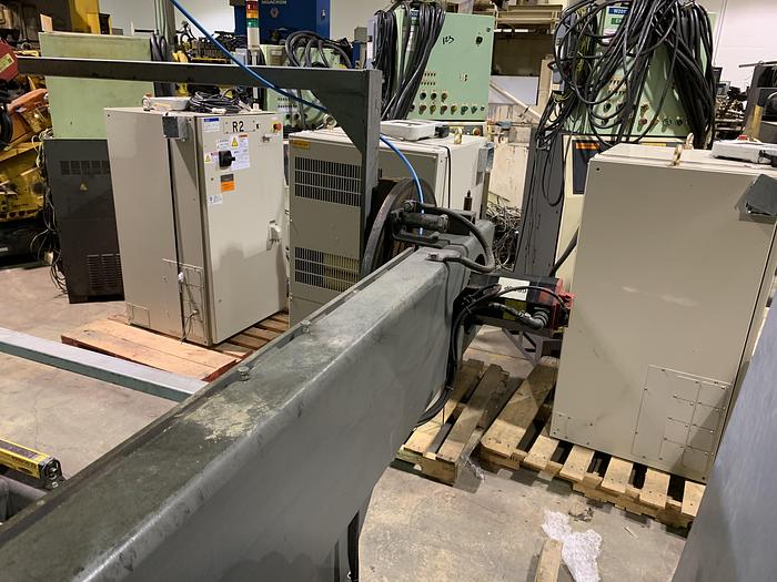 Used TEC WELD ROBOTIC DUAL TRUNION WELDING CELL WITH 2 FANUC ARCMATE 120iB'S